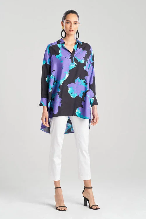 Eco-Friendly Organic Lingerie for Women Taichou Cotton Silk Oversized Half Placket Shirt