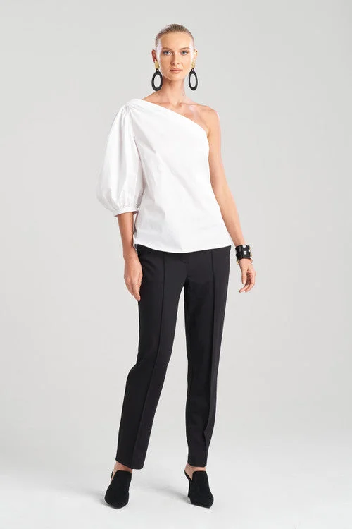 Affordable Lingerie for Women Cotton Poplin Balloon One Shoulder Top