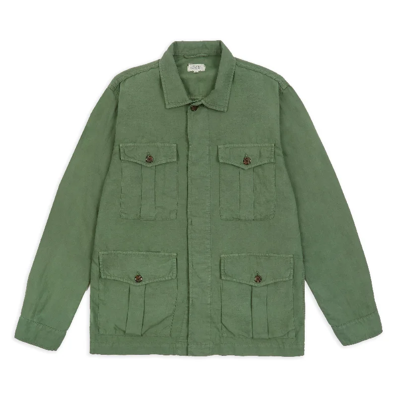 Stretch - fabric men jackets for unrestricted movement during workoutsHartford Jeep Jacket - Moss Stretch - fabric men jackets for unrestricted movement during workoutsHartford Jeep Jacket - Moss