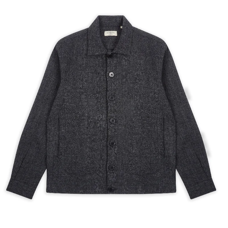 Lightweight men jackets made from recycled nylon for eco - friendly travelWool James Jacket - Dark Grey Lightweight men jackets made from recycled nylon for eco - friendly travelWool James Jacket - Dark Grey