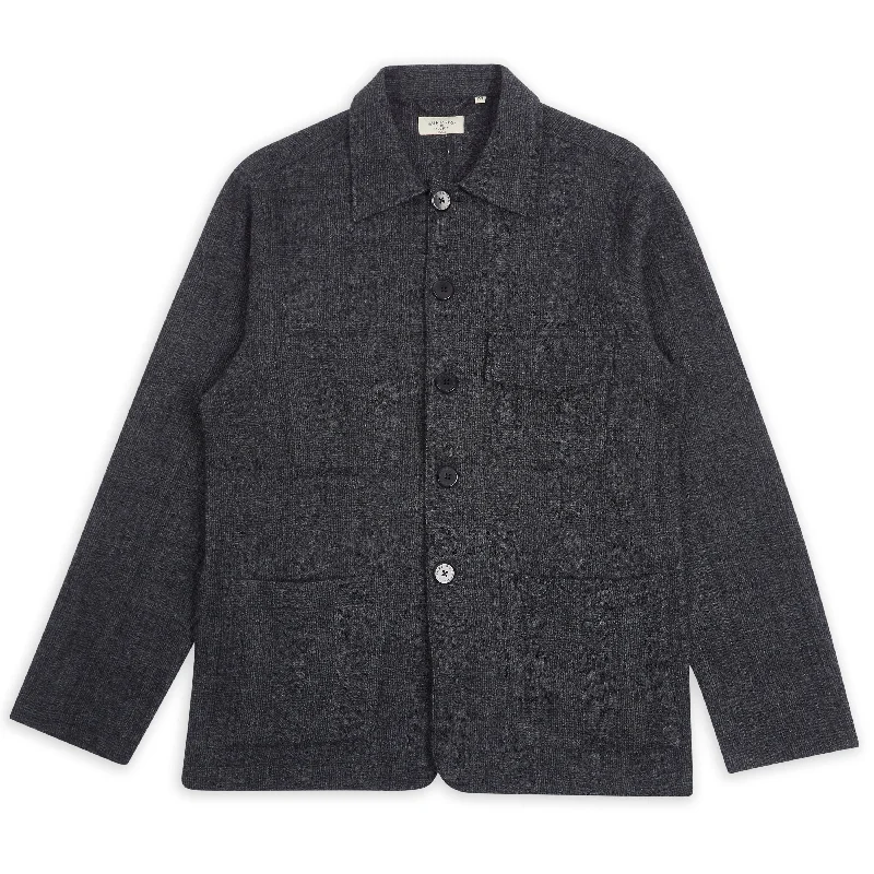 Denim men jackets with embroidered patches for a personalized touchWool Jericho Jacket - Dark Grey Denim men jackets with embroidered patches for a personalized touchWool Jericho Jacket - Dark Grey