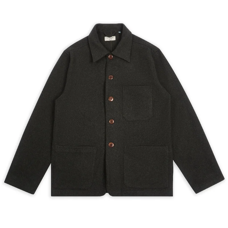 Hooded men jackets with a detachable faux - fur trim for added warmthCashmere & Wool Iffley Jacket - Loden Hooded men jackets with a detachable faux - fur trim for added warmthCashmere & Wool Iffley Jacket - Loden