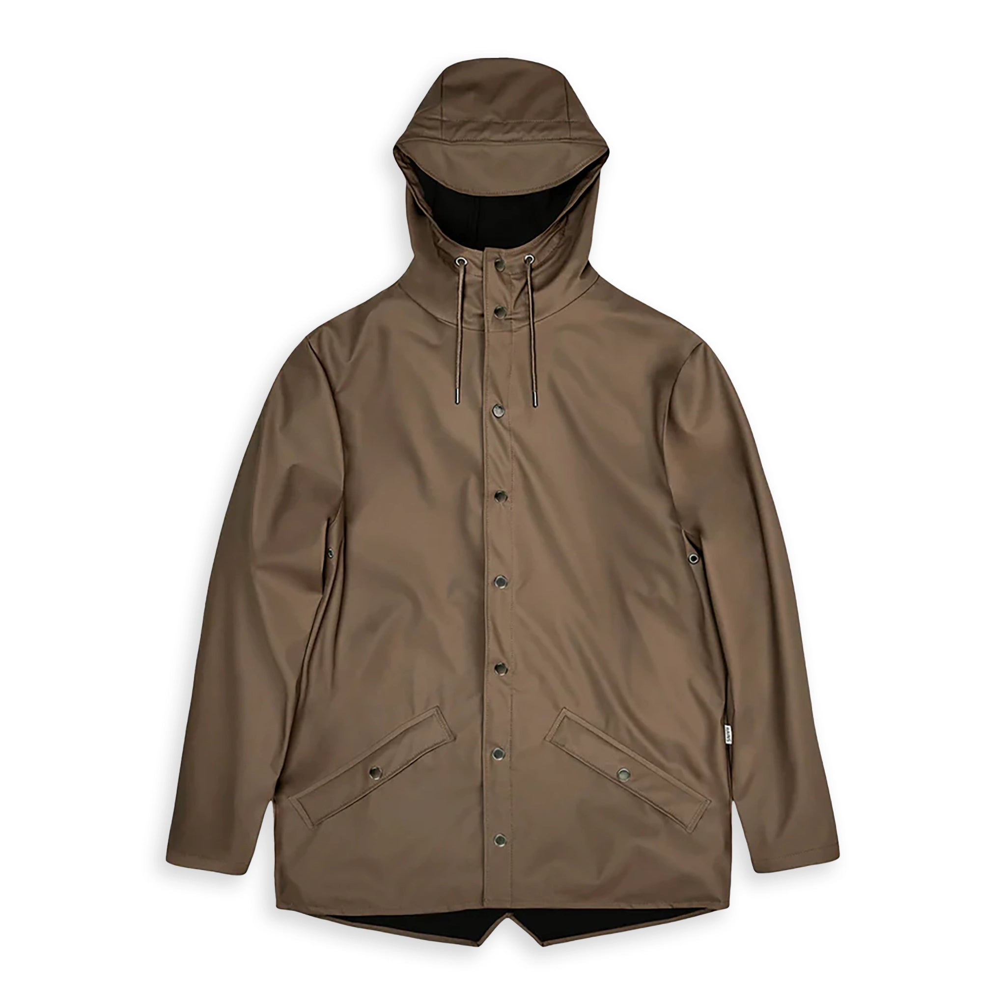 Plus - size men jackets with adjustable drawstrings for a comfortable fitRains Waterproof Jacket - Wood Plus - size men jackets with adjustable drawstrings for a comfortable fitRains Waterproof Jacket - Wood