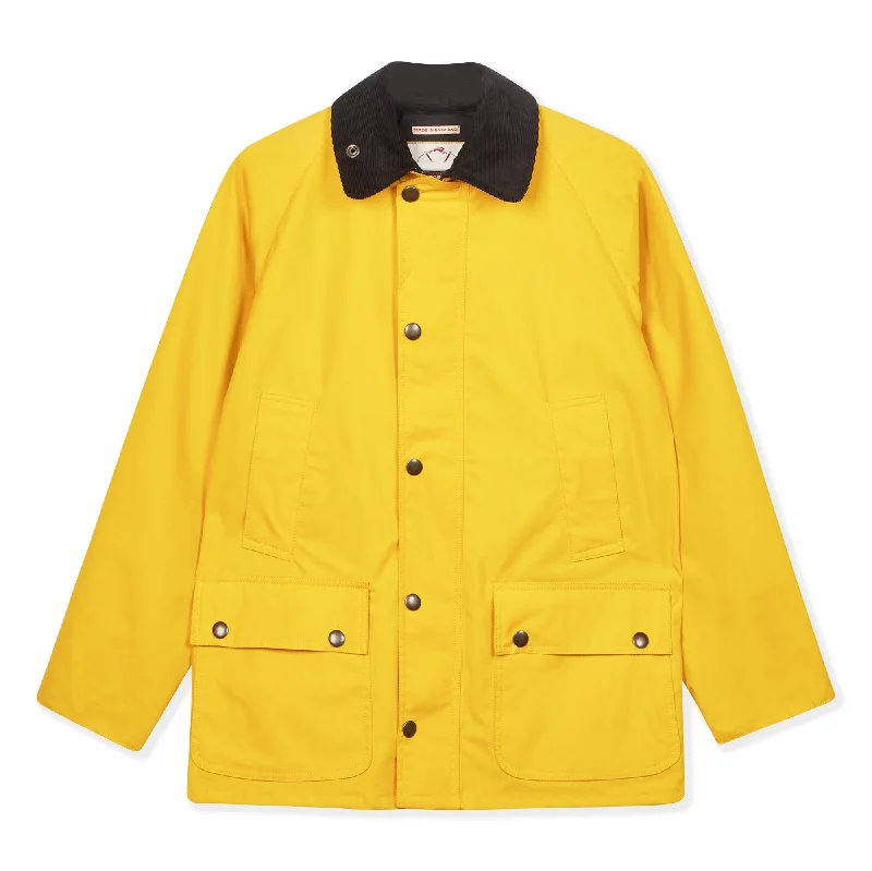 Embroidered men jackets with intricate floral designs for a unique aestheticBurrows & Hare Trinity Wax Jacket - Yellow Embroidered men jackets with intricate floral designs for a unique aestheticBurrows & Hare Trinity Wax Jacket - Yellow