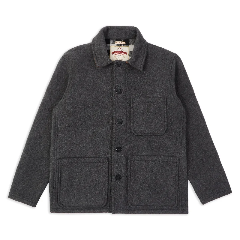 Men jackets with a zip - off sleeves to convert to a vestWool Workwear Jacket - Grey Men jackets with a zip - off sleeves to convert to a vestWool Workwear Jacket - Grey
