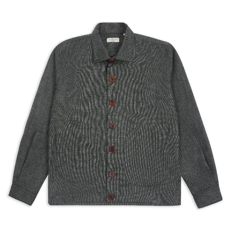 Men jackets with a built - in hood that can be stowed away when not in useWool James Jacket - Green Men jackets with a built - in hood that can be stowed away when not in useWool James Jacket - Green