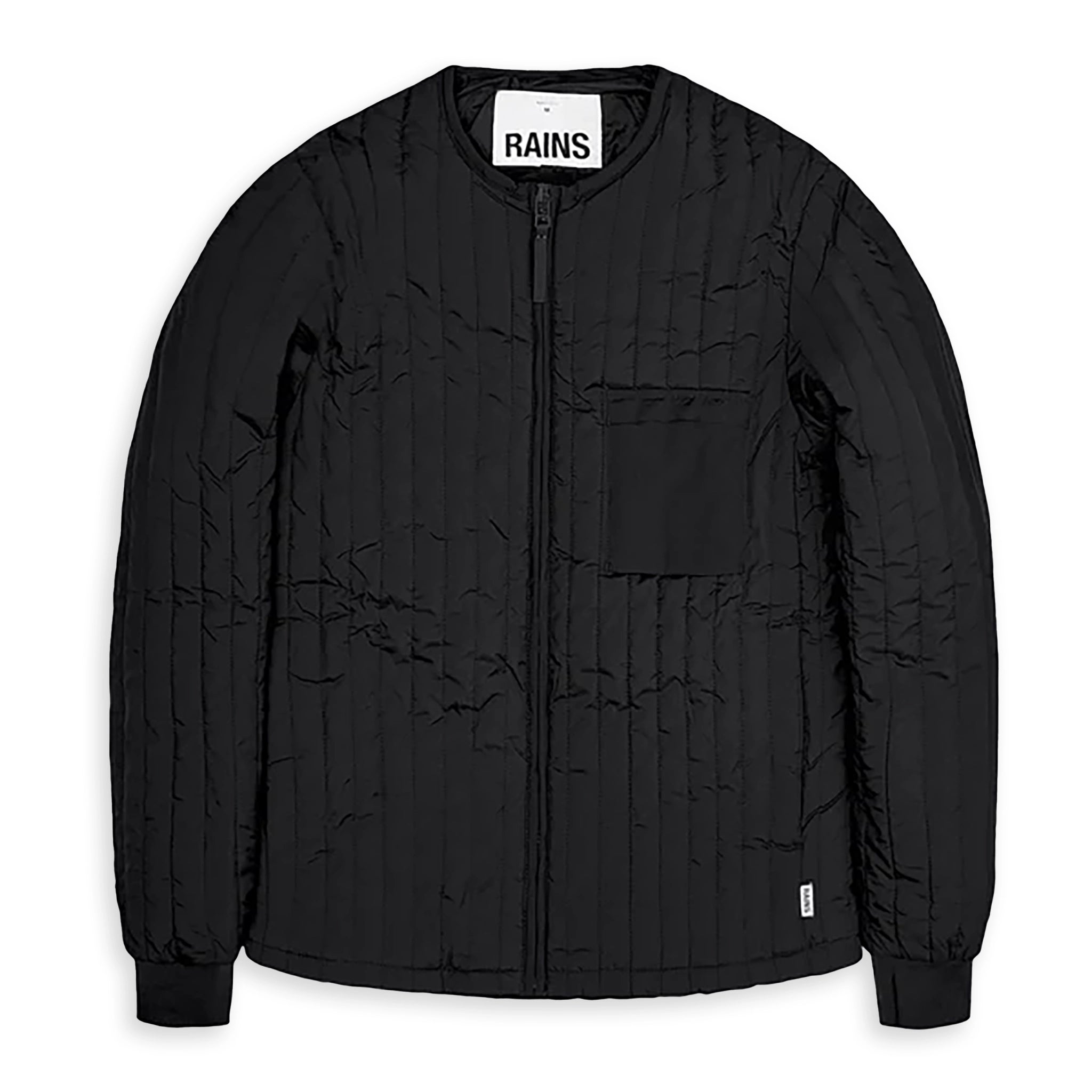 Plus - size men jackets with adjustable drawstrings for a comfortable fitRains Waterproof Liner Jacket - Black Plus - size men jackets with adjustable drawstrings for a comfortable fitRains Waterproof Liner Jacket - Black