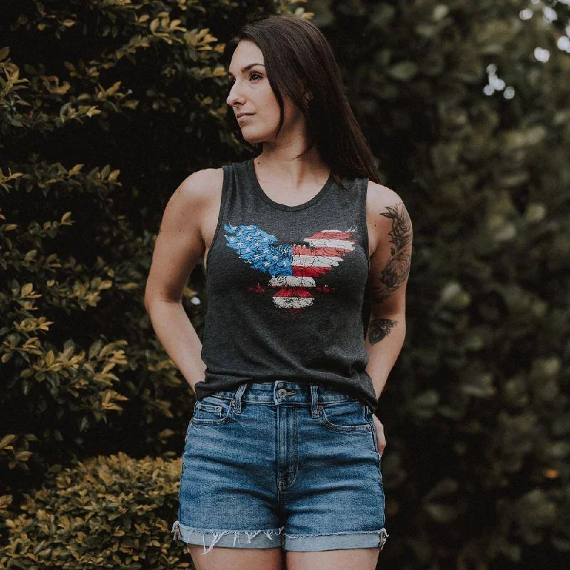 men's tank tops with scoop neckWomen's Freagle Everyday Tank - Dark Heather Gray