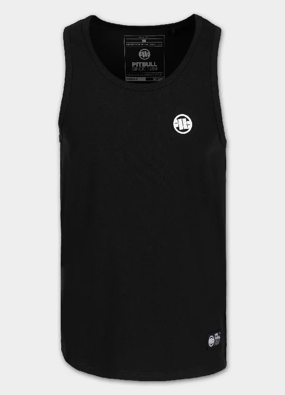 men's tank tops with unique designsMen's Tank Top Slim Fit Small Logo - Black
