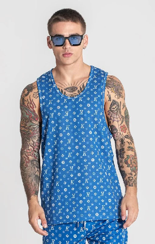 men's tank tops with unique designsBlue Mania Tanktop
