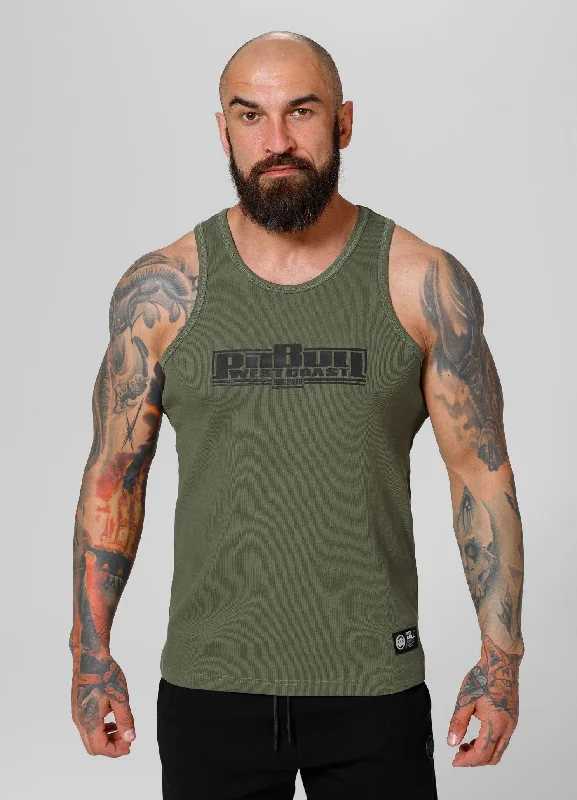 eco-friendly tank tops for menMen's Tank Top Rib BOXING - Olive