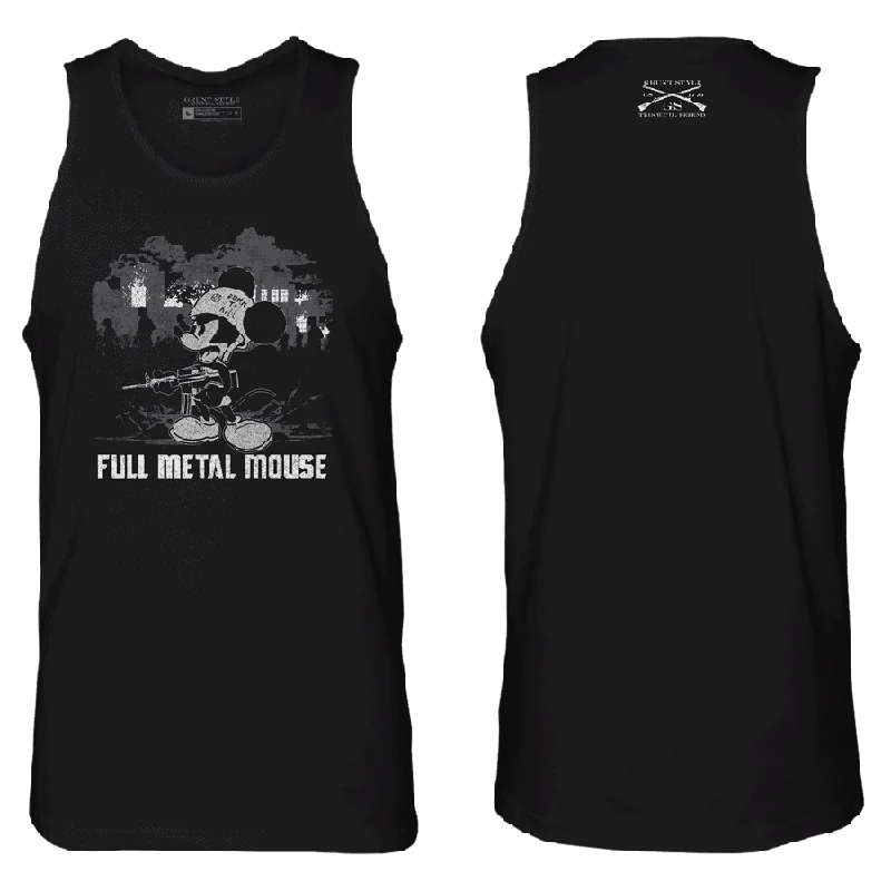 compression tank tops for menFull Metal Mouse Tank - Black