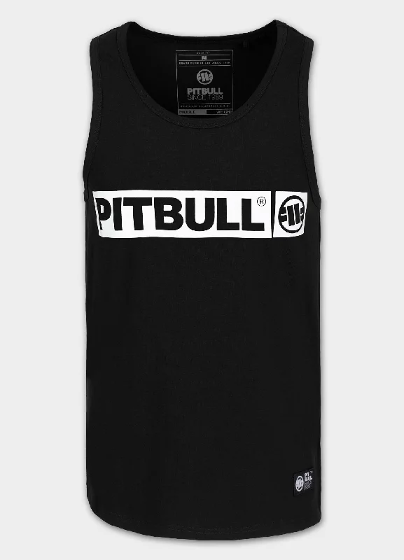 moisture-wicking tank tops for menMen's Tank Top Slim Fit Hilltop - Black