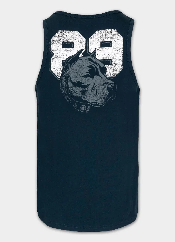 men's tank tops for danceMen's Tank Top Slim Fit Dog 89 - Black