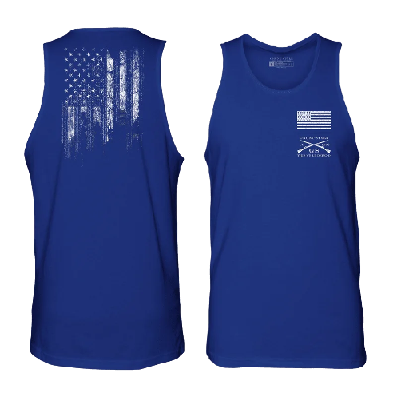 men's tank tops for gym wear1776 Flag Tank - Royal