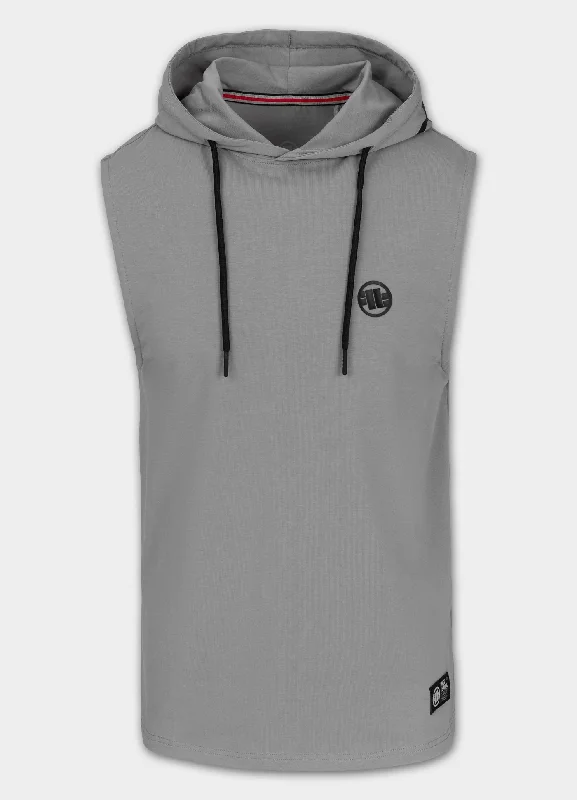 men's tank tops for danceHoodie tank top Spandex Hilltop - Gray