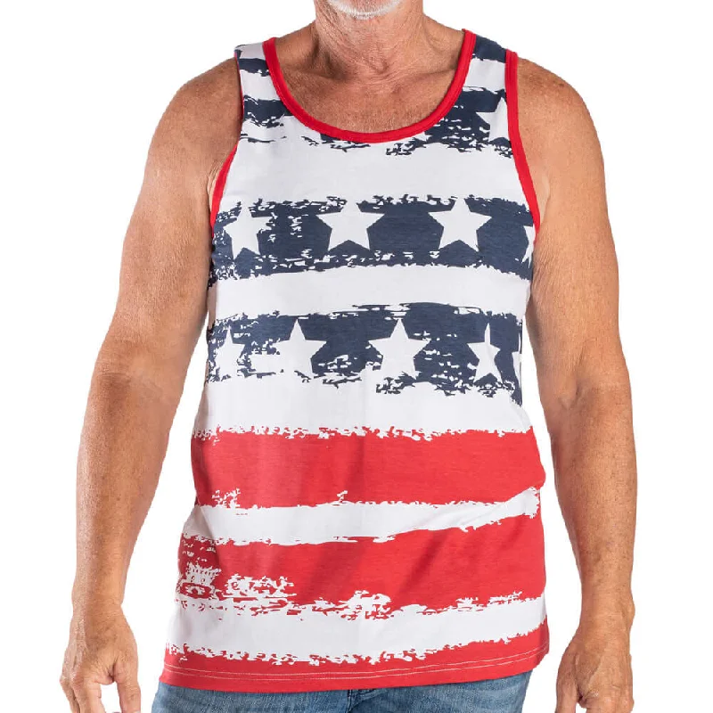 men's tank tops for layeringMen's American Flag Tank Top