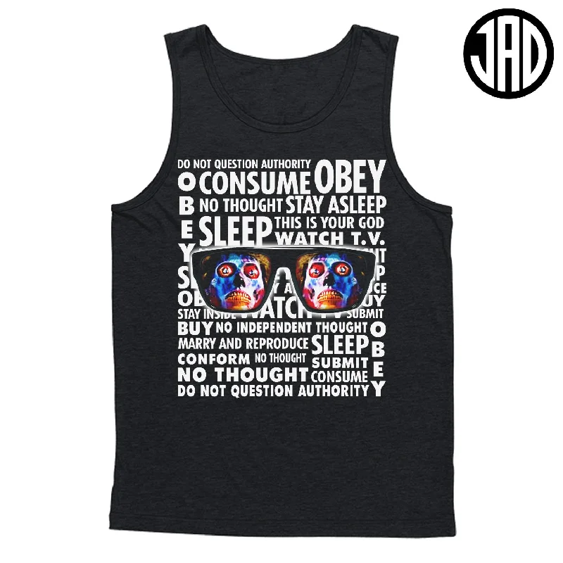 men's tank tops for hikingStay Asleep - Men's (Unisex) Tank