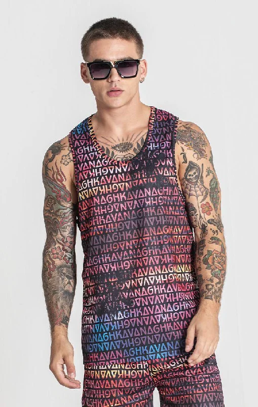 UV protection men's tank topsMulticolor Sunset Tanktop