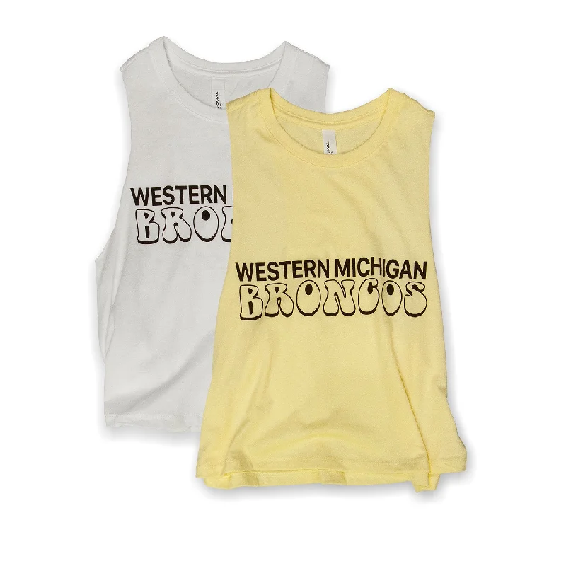 men's tank tops for layeringBroncos Retro Ladies Racerback Crop