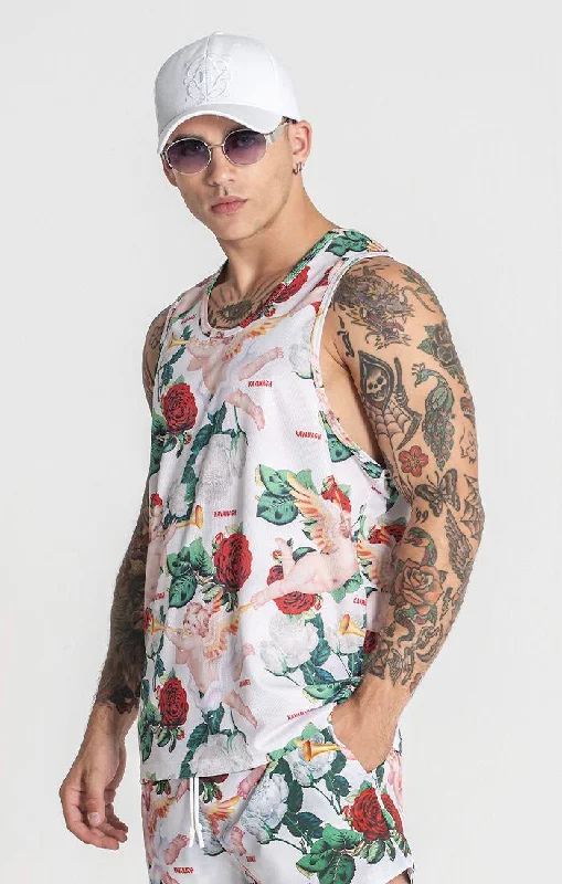 men's tank tops for festival fashionMulticolor Angelical Tanktop