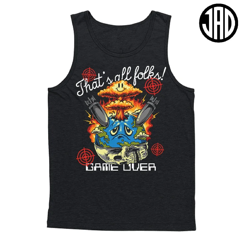 graphic print men's tank topsGame Over - Men's (Unisex) Tank