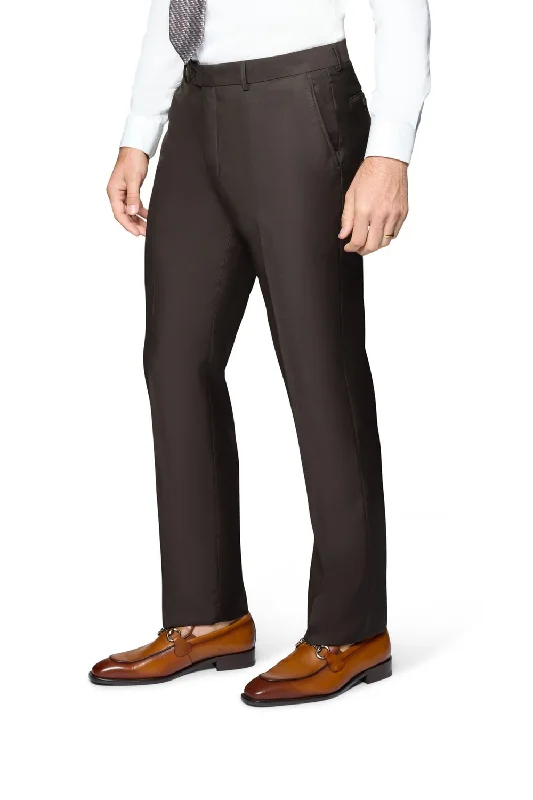 Men's cropped length casual linen pants for a breezy summer vibeAdjustable - Waist Men Casual Pant for Growing Teens or Comfort FlexibilityBerragamo Elegant Modern Fit Pants - Brown Men's cropped length casual linen pants for a breezy summer vibeAdjustable - Waist Men Casual Pant for Growing Teens or Comfort FlexibilityBerragamo Elegant Modern Fit Pants - Brown