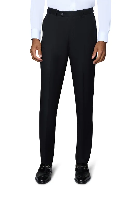 Men's stretch cotton casual cargo pants for outdoor adventuresPatterned Men Casual Pant with Geometric Prints for a Stylish EdgeBerragamo Solid Slim Fit Pants - Black Men's stretch cotton casual cargo pants for outdoor adventuresPatterned Men Casual Pant with Geometric Prints for a Stylish EdgeBerragamo Solid Slim Fit Pants - Black
