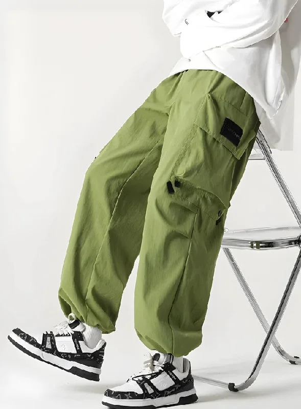 Men's cargo pants with a drawstring waist for adjustable comfortLightweight Men Cargo Pants for Travel and Everyday ComfortCasual Parachute Pants Men's cargo pants with a drawstring waist for adjustable comfortLightweight Men Cargo Pants for Travel and Everyday ComfortCasual Parachute Pants