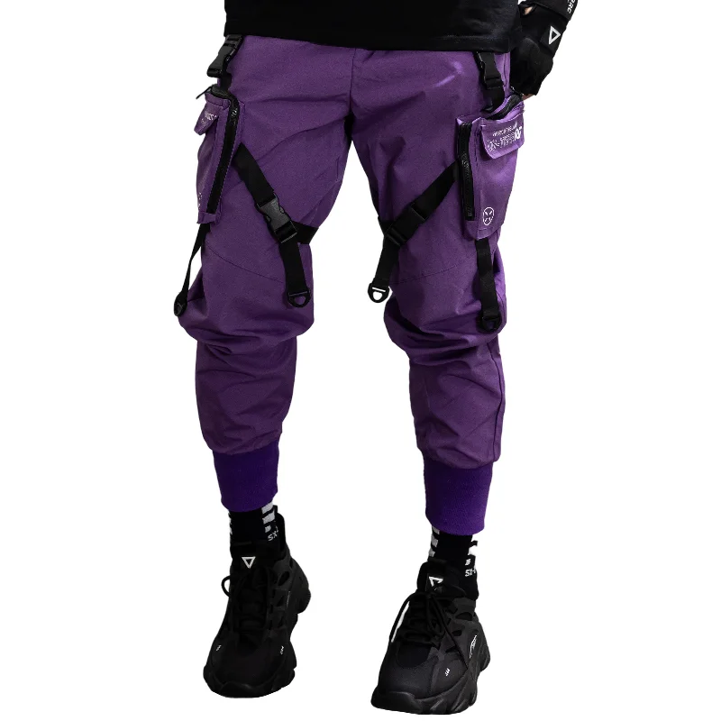 Men's cargo pants with a utility loop for hanging tools or accessoriesAdjustable - Waist and Cuff Men Cargo Pants for a Perfect Fit in All SituationsCG-Type 10F Purple Cargo Pants Men's cargo pants with a utility loop for hanging tools or accessoriesAdjustable - Waist and Cuff Men Cargo Pants for a Perfect Fit in All SituationsCG-Type 10F Purple Cargo Pants