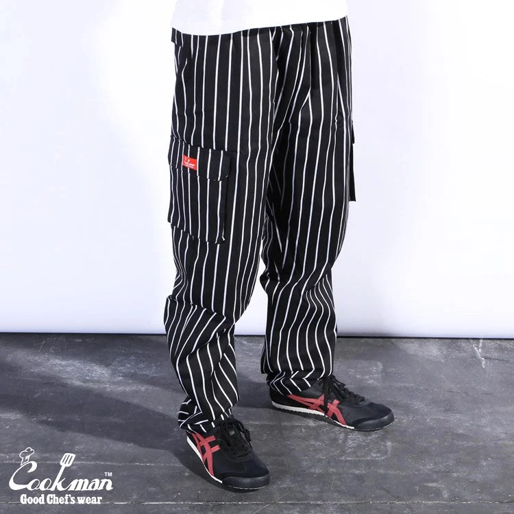Men's loose - fit cargo pants for a relaxed and comfortable lookRip - Stop Men Cargo Pants for Durability in Tough EnvironmentsCookman Chef Pants Cargo - Stripe : Black Men's loose - fit cargo pants for a relaxed and comfortable lookRip - Stop Men Cargo Pants for Durability in Tough EnvironmentsCookman Chef Pants Cargo - Stripe : Black