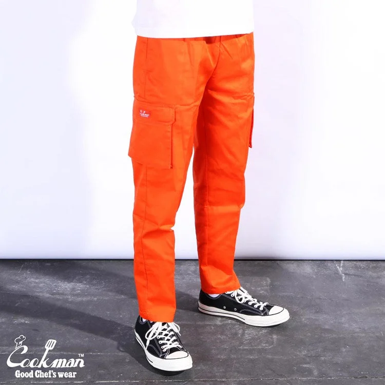 Men's slim - fit stretch cargo pants for a modern and flexible fitElastic - Waist Men Cargo Pants for Comfort and Easy MovementCookman Chef Pants Cargo - Orange Men's slim - fit stretch cargo pants for a modern and flexible fitElastic - Waist Men Cargo Pants for Comfort and Easy MovementCookman Chef Pants Cargo - Orange