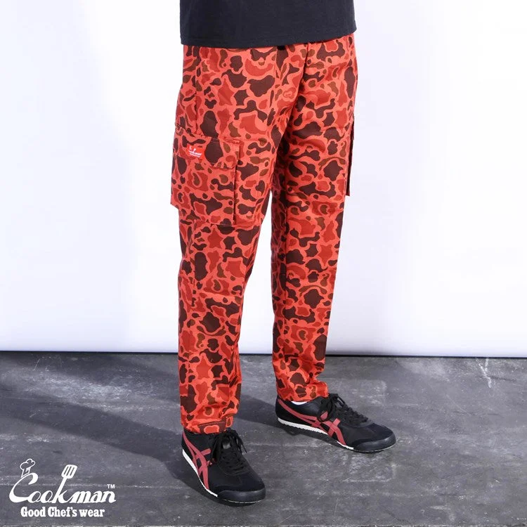 Men's ripped cargo pants for a trendy and edgy streetwear lookCargo Pants with Built - in Knee Pads for Protection during Work or SportsCookman Chef Pants Cargo - Ripstop : Duck Hunter Camo Red Men's ripped cargo pants for a trendy and edgy streetwear lookCargo Pants with Built - in Knee Pads for Protection during Work or SportsCookman Chef Pants Cargo - Ripstop : Duck Hunter Camo Red