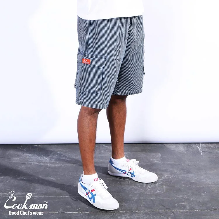 Men's slim - fit stretch cargo pants for a modern and flexible fitElastic - Waist Men Cargo Pants for Comfort and Easy MovementCookman Chef Short Pants Cargo - Hickory : Navy Men's slim - fit stretch cargo pants for a modern and flexible fitElastic - Waist Men Cargo Pants for Comfort and Easy MovementCookman Chef Short Pants Cargo - Hickory : Navy
