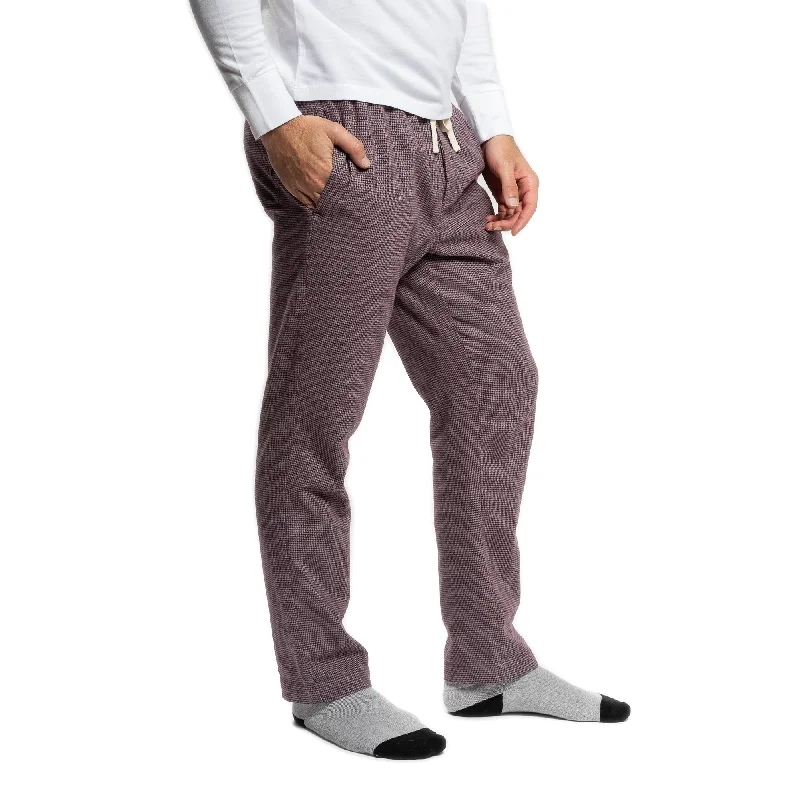 Men's tapered leg casual twill pants for a modern office lookCuffed Men Casual Pant for a Laid - Back and Fashionable AppearanceFlannel Pajama Pants - Burgundy Microcheck Men's tapered leg casual twill pants for a modern office lookCuffed Men Casual Pant for a Laid - Back and Fashionable AppearanceFlannel Pajama Pants - Burgundy Microcheck