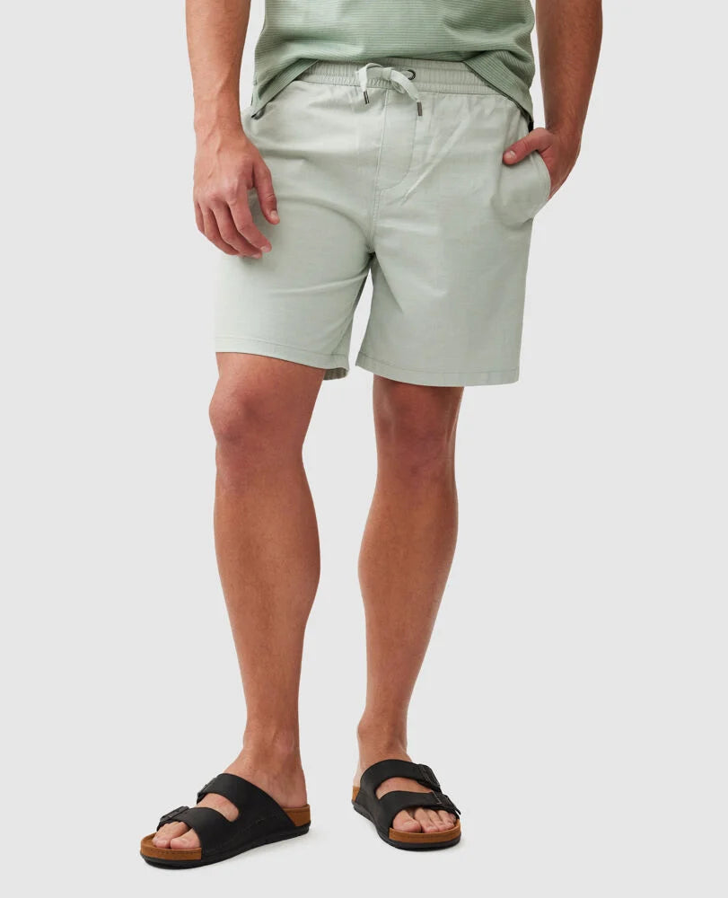 Men's high - waisted swim shorts with UPF protection for beach vacationsMesh - Lined Men Shorts for Enhanced Breathability during WorkoutsRodd & Gunn - Gunn 7" Resort Shorts - Sage