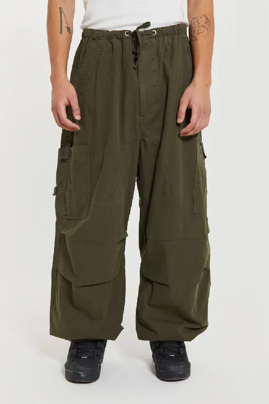 Men's cargo pants with a double - stitched construction for durabilityTwo - Tone Men Cargo Pants with a Stylish and Modern ContrastKhaki Parachute Cargo Pants Men's cargo pants with a double - stitched construction for durabilityTwo - Tone Men Cargo Pants with a Stylish and Modern ContrastKhaki Parachute Cargo Pants