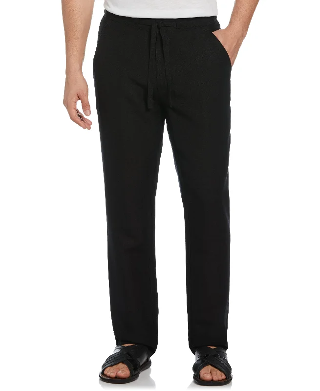 Men's flat - front casual dress pants for semi - formal eventsReflective - Striped Men Casual Pant for Nighttime VisibilityLinen-Blend Core Drawstring Pants Men's flat - front casual dress pants for semi - formal eventsReflective - Striped Men Casual Pant for Nighttime VisibilityLinen-Blend Core Drawstring Pants