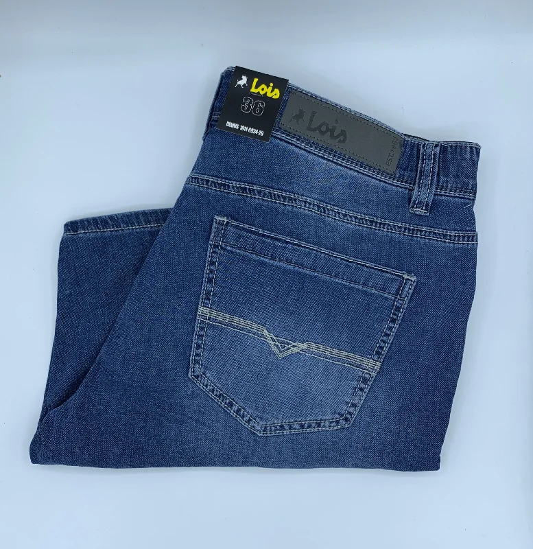 Men's moisture - wicking performance shorts for sweaty outdoor activitiesSustainable - Fabric Men Shorts Made from Recycled MaterialsLois Dennis Shorts - Stonewash - 1811 6924 20 Men's moisture - wicking performance shorts for sweaty outdoor activitiesSustainable - Fabric Men Shorts Made from Recycled MaterialsLois Dennis Shorts - Stonewash - 1811 6924 20