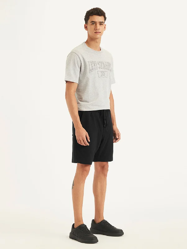 Men's wide - leg linen blend shorts for a relaxed beachside vibeColor - Blocked Men Shorts with a Bold and Fashionable StatementMen's Black Regular Fit Shorts Men's wide - leg linen blend shorts for a relaxed beachside vibeColor - Blocked Men Shorts with a Bold and Fashionable StatementMen's Black Regular Fit Shorts