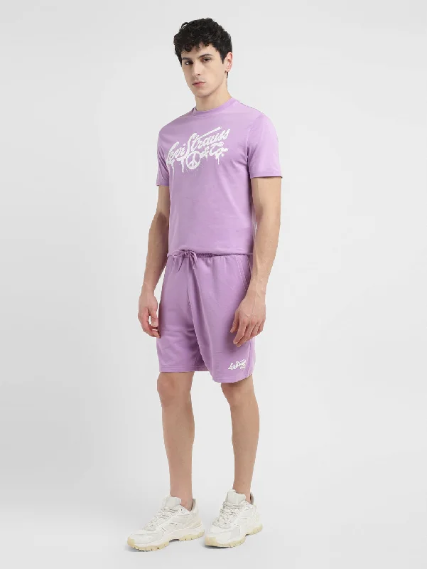 Men's camo print cargo shorts for outdoor adventuresElastic - Waistband Men Shorts for Comfortable and Easy - WearMen's Purple Regular Fit Shorts Men's camo print cargo shorts for outdoor adventuresElastic - Waistband Men Shorts for Comfortable and Easy - WearMen's Purple Regular Fit Shorts