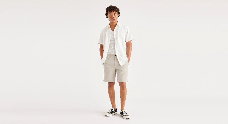 Men's button - fly denim work shorts for durability on the jobAdjustable - Length Men Shorts with Roll - Up OptionsMen's Straight Fit California Shorts Men's button - fly denim work shorts for durability on the jobAdjustable - Length Men Shorts with Roll - Up OptionsMen's Straight Fit California Shorts