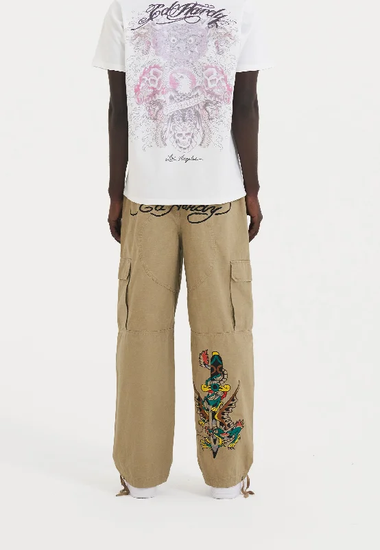 Men's fleece - lined cargo pants for warmth in cold weatherBelt - Loop - Reinforced Men Cargo Pants for a Secure and Sturdy FitMens Sword Dragon Ripstop Woven Cargo Pants Trousers - Beige Men's fleece - lined cargo pants for warmth in cold weatherBelt - Loop - Reinforced Men Cargo Pants for a Secure and Sturdy FitMens Sword Dragon Ripstop Woven Cargo Pants Trousers - Beige