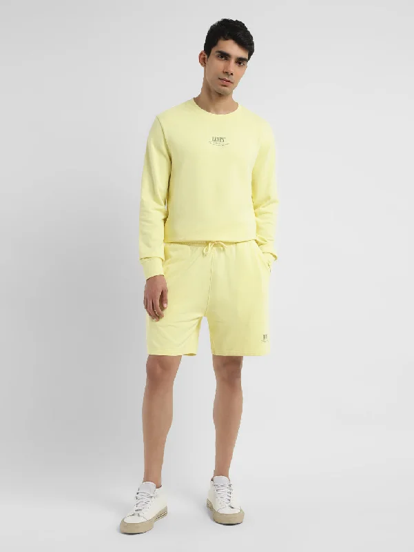 Men's moisture - wicking performance shorts for sweaty outdoor activitiesSustainable - Fabric Men Shorts Made from Recycled MaterialsMen's Yellow Regular Fit Shorts Men's moisture - wicking performance shorts for sweaty outdoor activitiesSustainable - Fabric Men Shorts Made from Recycled MaterialsMen's Yellow Regular Fit Shorts