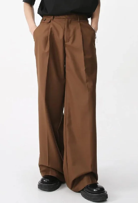 Men's tapered leg casual twill pants for a modern office lookCuffed Men Casual Pant for a Laid - Back and Fashionable AppearanceOld Money Wide Leg Pants Men's tapered leg casual twill pants for a modern office lookCuffed Men Casual Pant for a Laid - Back and Fashionable AppearanceOld Money Wide Leg Pants