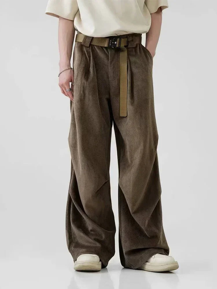 Men's plaid pattern casual wool pants for a preppy winter styleWrinkle - Resistant Men Casual Pant for Low - Maintenance TravelPleated Wide Leg Pants Men's plaid pattern casual wool pants for a preppy winter styleWrinkle - Resistant Men Casual Pant for Low - Maintenance TravelPleated Wide Leg Pants