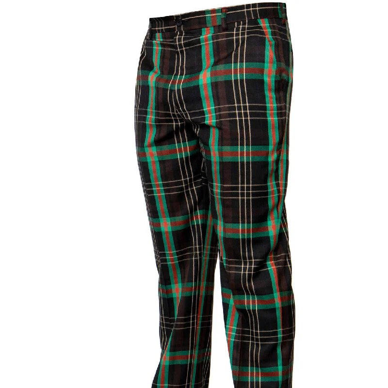Men's pastel colored casual cotton pants for a spring - friendly styleSuspender - Ready Men Casual Pant for a Vintage and Dapper StylePrestige Black Brown Red Green Plaid Pants Men's pastel colored casual cotton pants for a spring - friendly styleSuspender - Ready Men Casual Pant for a Vintage and Dapper StylePrestige Black Brown Red Green Plaid Pants