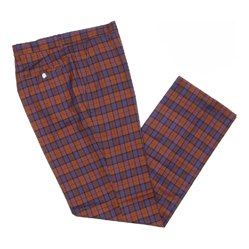 Men's ripped knee casual denim pants for a trendy street lookElastic - Ankle Men Casual Pant for a Trendy and Sporty VibePrestige Brick Purple Plaid Pants PLD-705 Men's ripped knee casual denim pants for a trendy street lookElastic - Ankle Men Casual Pant for a Trendy and Sporty VibePrestige Brick Purple Plaid Pants PLD-705