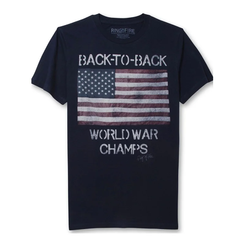 Men's mock - neck t - shirts with a modern and sleek styleMen T - Shirt with a Dye - Sublimation Print for a Vivid and Long - Lasting DesignRing Of Fire Mens Back-To-Back Graphic T-Shirt, Blue, Small Men's mock - neck t - shirts with a modern and sleek styleMen T - Shirt with a Dye - Sublimation Print for a Vivid and Long - Lasting DesignRing Of Fire Mens Back-To-Back Graphic T-Shirt, Blue, Small