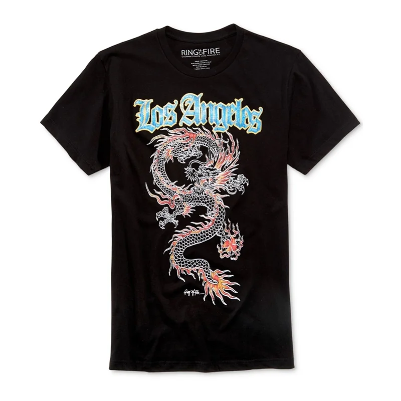 Men's organic cotton crew - neck t - shirts for everyday comfortAnti - Odor Men T - Shirt with Silver - Ion TechnologyRing Of Fire Mens World Dragon Graphic T-Shirt, Black, Medium Men's organic cotton crew - neck t - shirts for everyday comfortAnti - Odor Men T - Shirt with Silver - Ion TechnologyRing Of Fire Mens World Dragon Graphic T-Shirt, Black, Medium